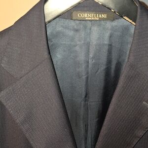 Corneliani Black Sport Coat with Classic Wool Finish